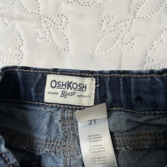 OshKosh Heart Print Denim Jeans Size 2 - Picture 6 of 6